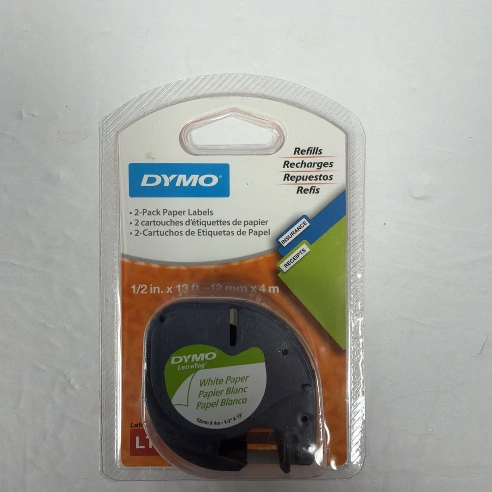 Dymo Label Refills 2-Pack White Paper 10697‎